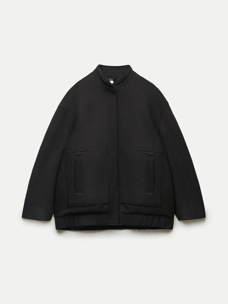 wool blends bombers jackets oversized