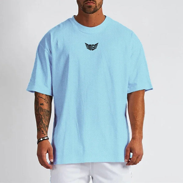 Muscle guys Oversized   Dropped Shoulder Short Sleeved T Shirt
